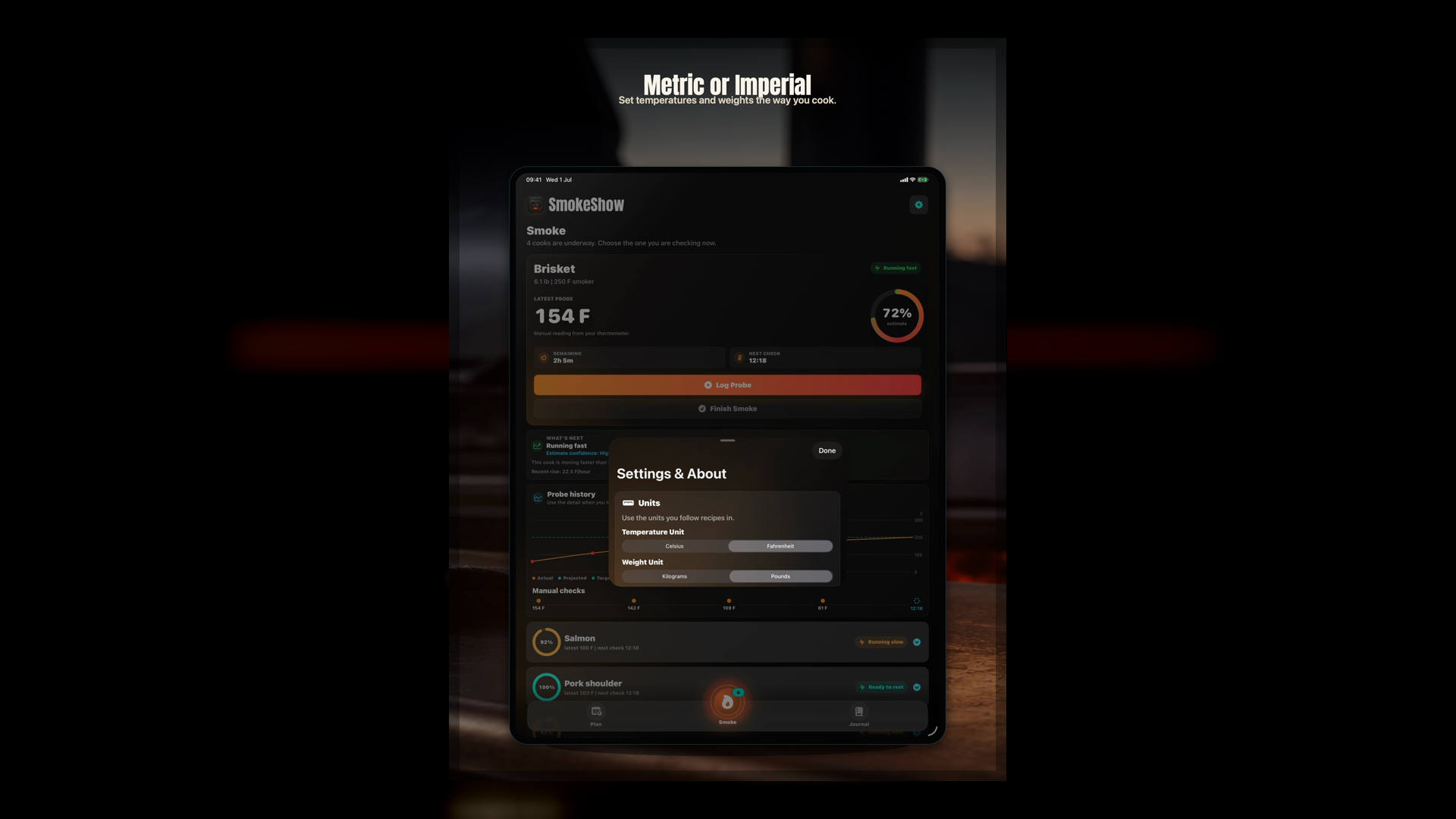 Metric or Imperial website candidate preview