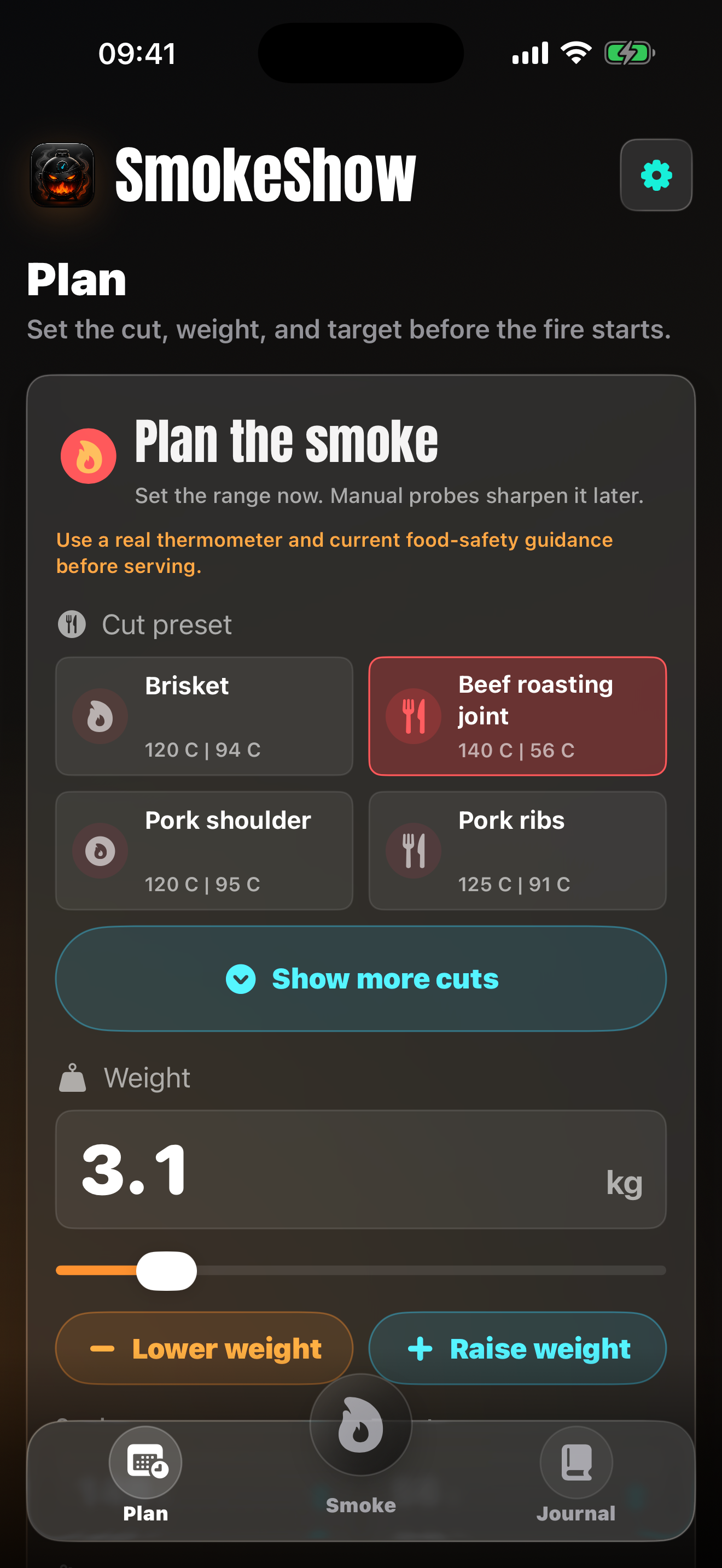 Weight screenshot preview